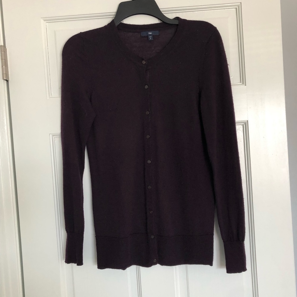 Gap cardigan purple
